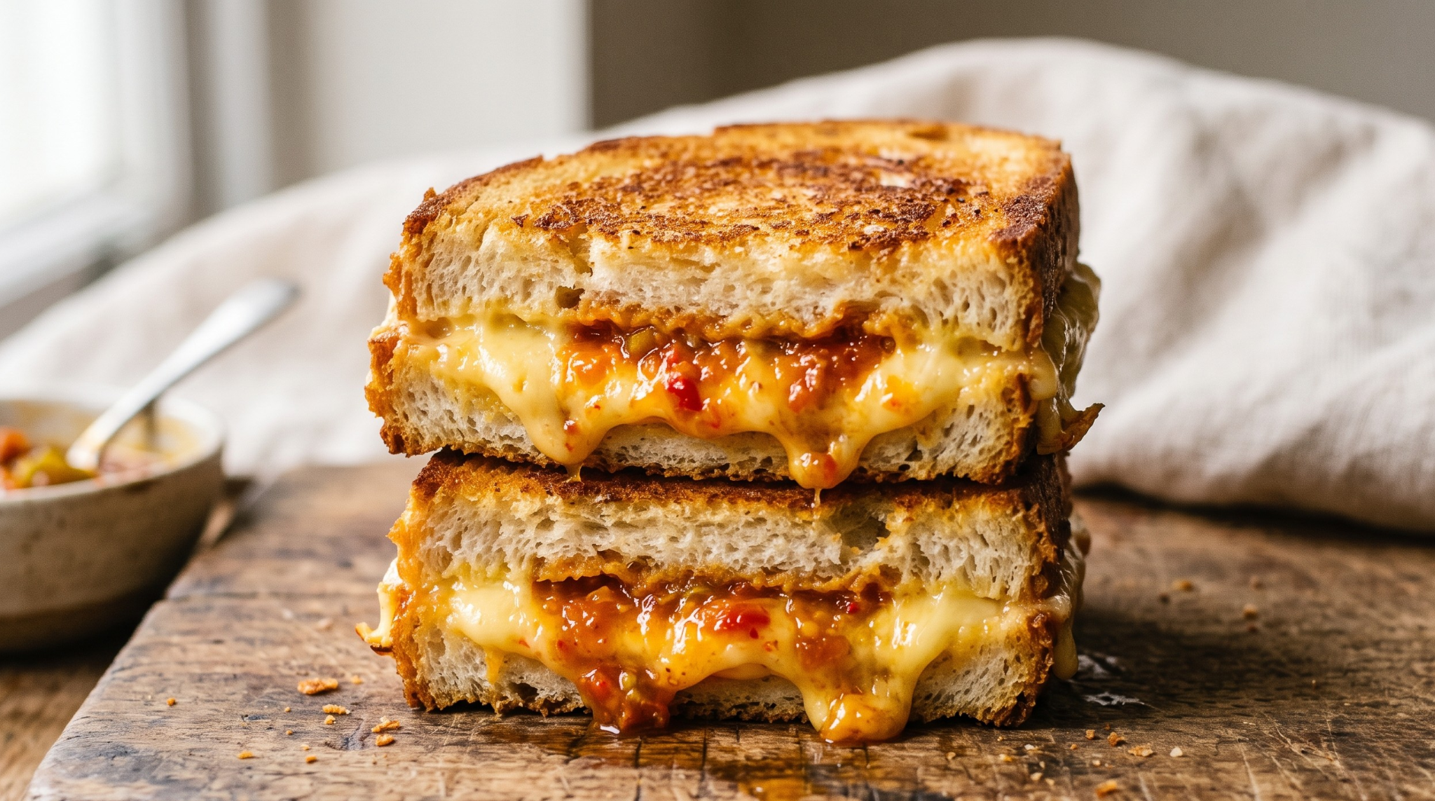 Pickled Lime Cheese Toastie